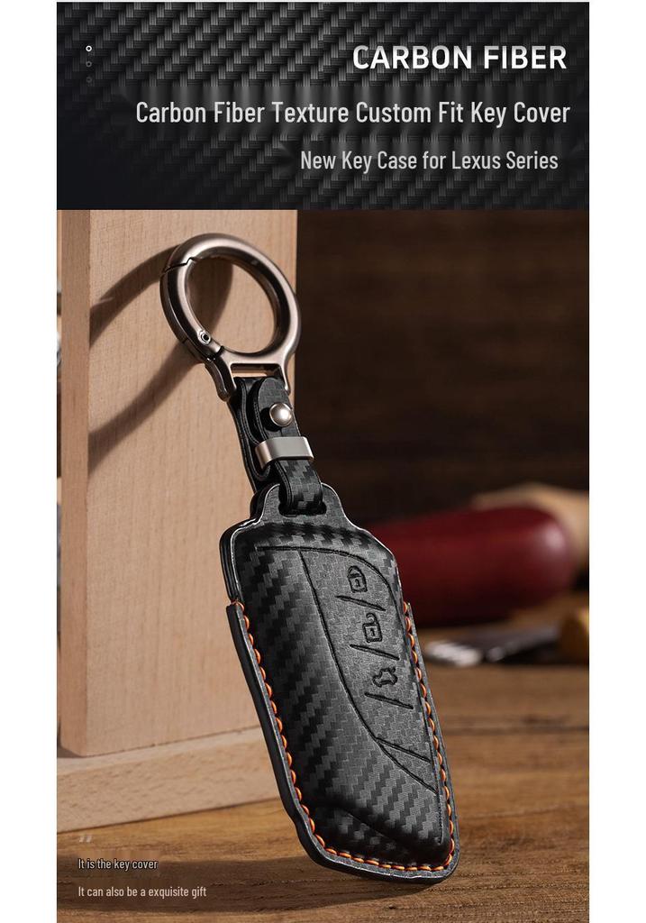 Lexus Carbon Fiber Key Cover for RX350, NX350, NX260, UX260h, LS500, ES300h