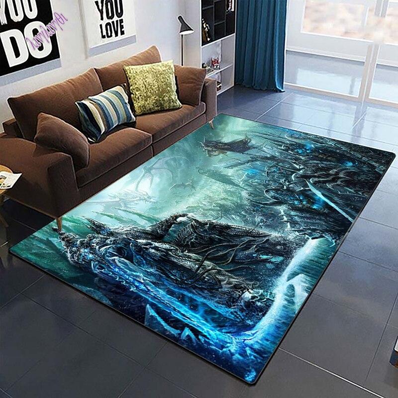 World of Warcraft Cool Creativity Tištěný vzor Protiskluzový koberec Bohemia Koberec Obývací pokoj Dekorace koberce Tapiserie