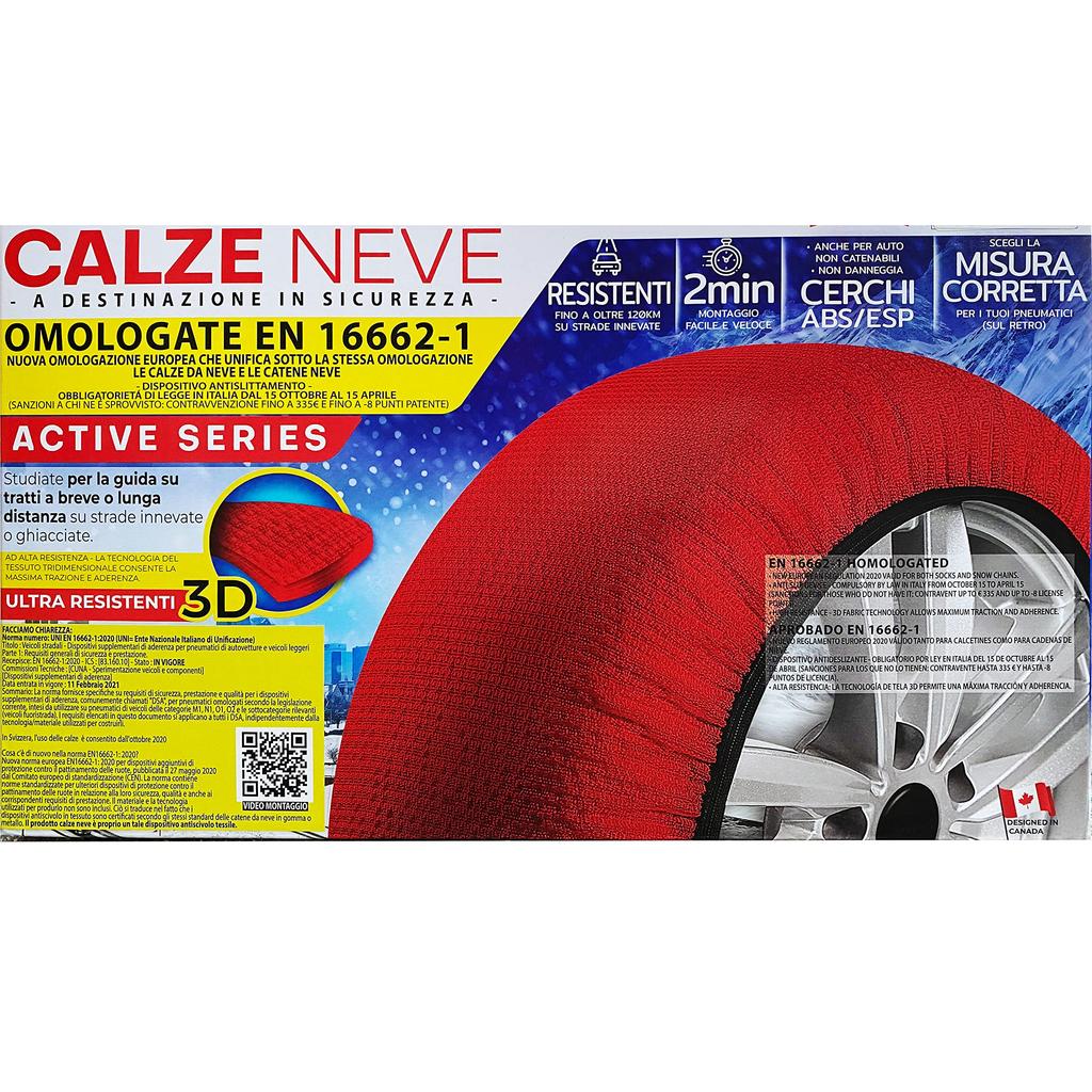 oto TOP Snow Socks Active Series Compliant - - EN16662-1