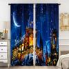 Luxury Darkstyle Castle Curtains Light Gorgeous Design Suitable Bedrooms Rodpocket Decorative Made Of Polyester Bedroom Decor