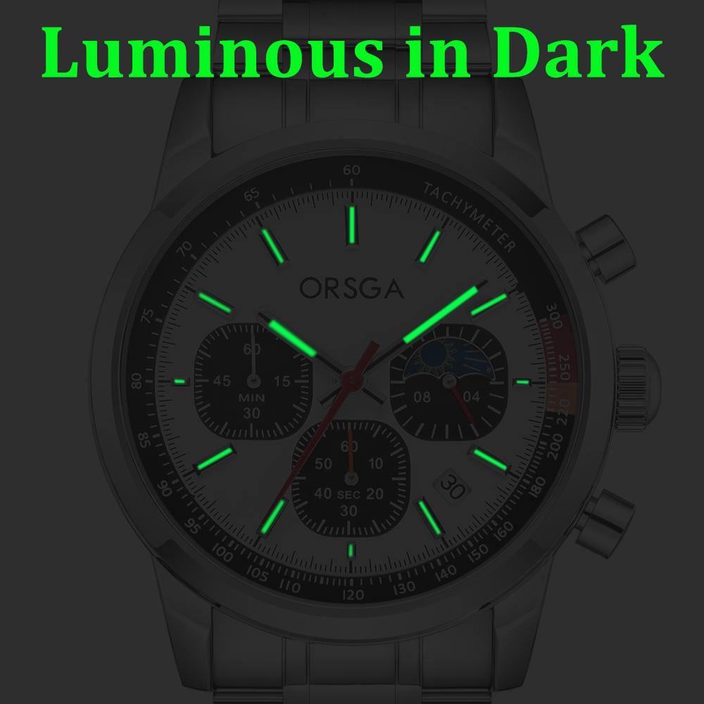 2025 New Mens Watches Luxury Quartz Chronograph Wrist Watch For Man Sapphire Mirror Waterproof Men Gift Clock Luminous