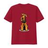 T-shirt con Stampa Welsh Terrier per Moda Casual vintage Lavato uomo abbigliamento designer Versatile Elasticizzato Morbido Unisex Traspirante