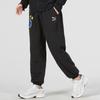 Puma Pantaloni de sport casual Jogger cu imprimeu cu sigla echipei Bărbați Pantaloni negri 622277-01