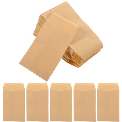 100pcs Kraft Envelopes Mini Envelopes Seeds Packet Envelopes for Storing Small Items Material Sheet