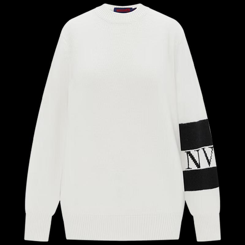 Navigare Women s Round Neck Long Sleeve Wool Sweater S