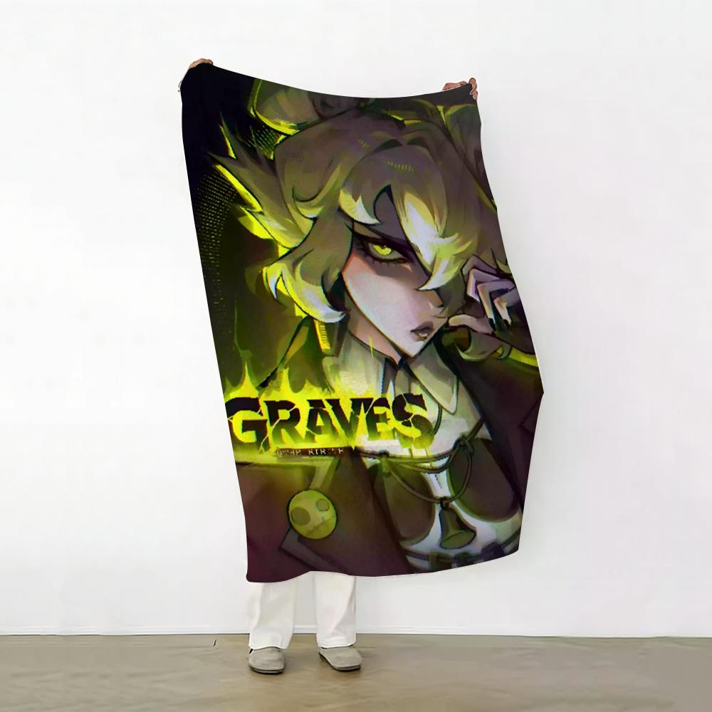 Game D Deadlock Throw Soft Warm Flannel Fleece Throw Blanket for Sofa Bed Travel Home
