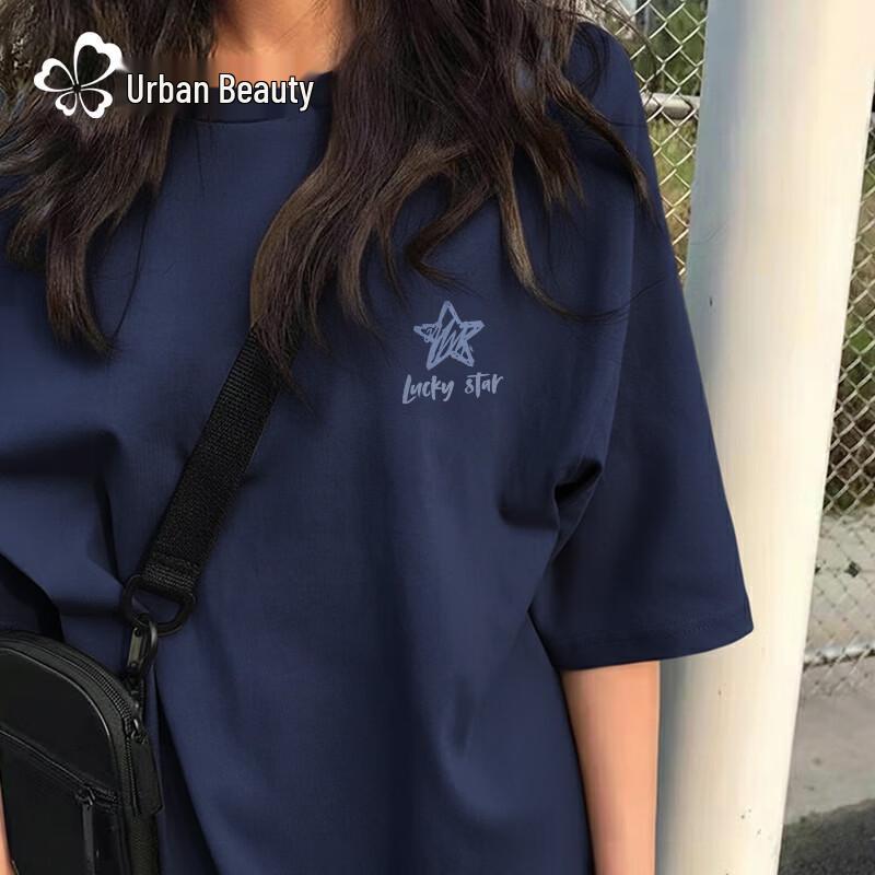 

Urban Lady Women s Star Graphic Loose Fit Cotton T-shirt XL
