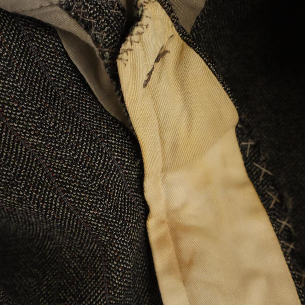 Vintage Striped Pattern Slacks Pants Gray Men's Used