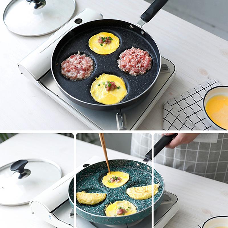 4/7 Holes Frying Pan Non Stick Fried Eggs Cooking Pan Burger Mold Household Kitchen Cookware Non Stick Frying Pan