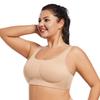 Large Size Thin Tube Top Underwear Smooth Yoga Simple Wide Shoulder Strap Breathable Integrated Bra