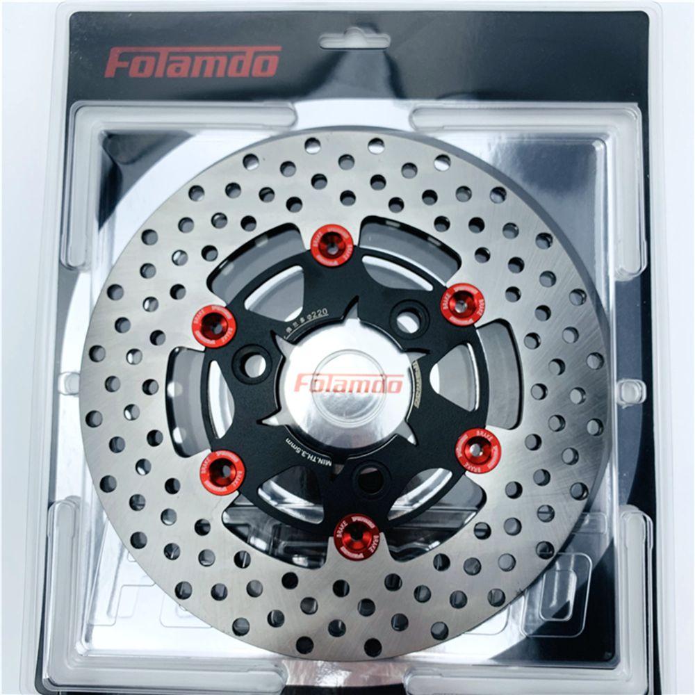 Universal 220*70mm 3 Hole Floating Disc Motorcycle Front Rear Brake Disc For Honda Yamaha RSZ JOG FORCE M3 Niu Scooter Dirt Bike