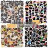 50 Black Cat Cartoon Stickers for Phone, Computer, Journal, Desktop, and DIY Decor
