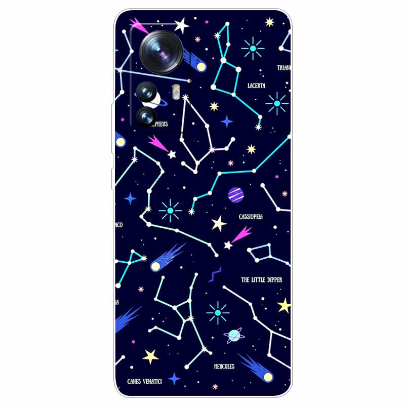 For Xiaomi 12T Pro 5G Case 12 T Cat Space Soft TPU Clear Silicone Funda Cases for Xiaomi 12T 5G Cover 12TPro Shockproof 2022
