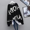 Cotton Hoodies for Women Long Loose Sweatshirt Sweaters Long Sleeve Loose Jumpers Fake Two Piece Hoodies Top