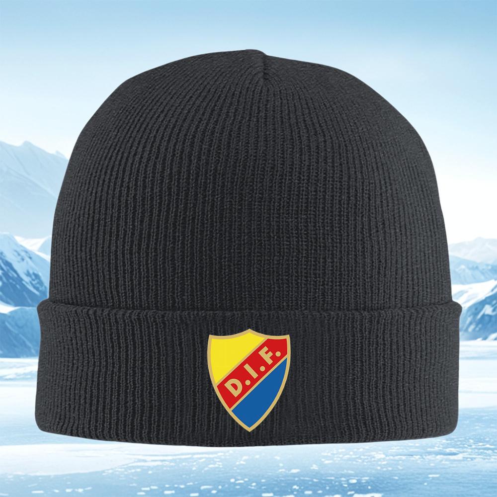 Shield with letters design Men Women Unisex Knitted Hat Beanie Pullover Cap Winter Thermal Warm Christmas Outdoor Cycling Hiking
