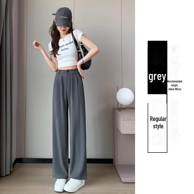 

Женские летние брюки из драпированного костюма высшего качества — новые, большого размера, с высокой талией, повседневные, узкие, с широкими штанинами XX-Large