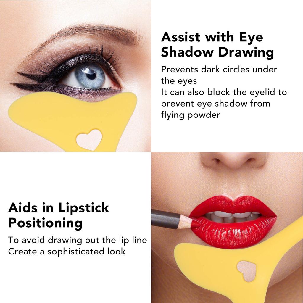 Aid Reusable Silicone Eye Makeup Tool with Cream Applicator for Eye Shadow Mascara Drawing