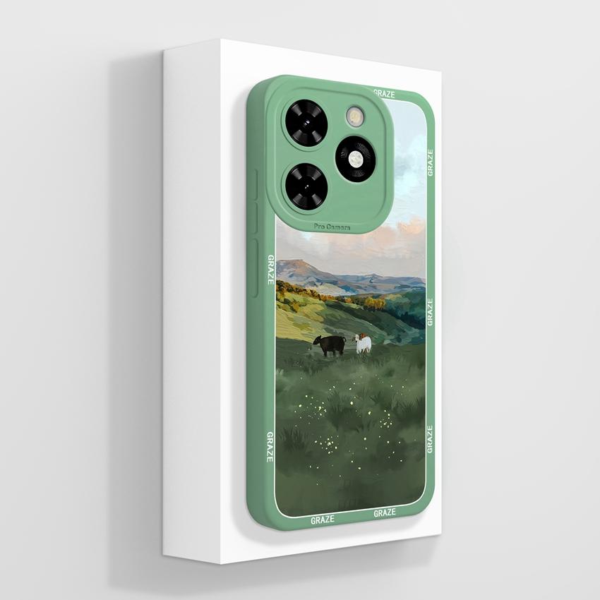 For Tecno Pop 10C Camon 40 Pro Premier Phone Bags Cute Black Cat Patterns Liquid Silicone Anti Fall Durable Premium Protection Cases For Tecno Housing