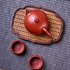 Traditional Zisha Clay Xishi Tea Set with Auspicious Cloud Inlay
