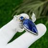 Daughters Day Deal Sodalite Gemstone Topaz Bezel Pendant Jewelry Sterling Silver