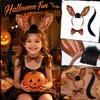 Halloween Animal Headband Tie and Tail Set for Costume Accessories 802