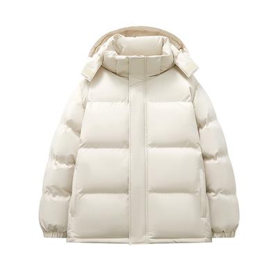 Effen Kleur Katoenen Kleding met Capuchon Mannen en Vrouwen met Dezelfde Sectie van de Winter Losse Verdikte Katoenen Jas Demontage Cap Katoenen Jas