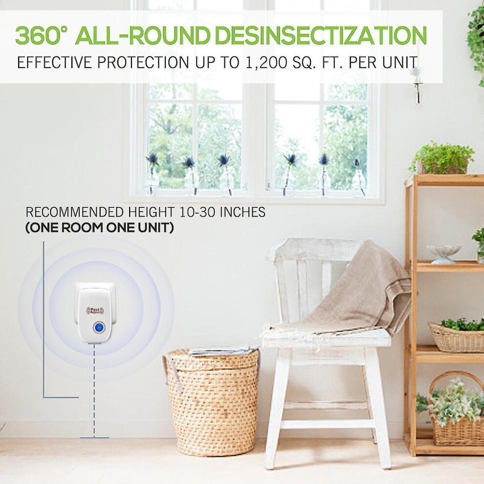 4pcs Ultrasonic Pest Repeller Insect Repellent For Rodents, Mice, Mosquitoes, Rats, Spiders, Ants