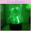 Rascal Does Not Dream Of A Dear Friend Mai Sakurajima 3D Dotykowe LEDowe Lampka Nocna Z Pilotem Do Wystroju Sypialni