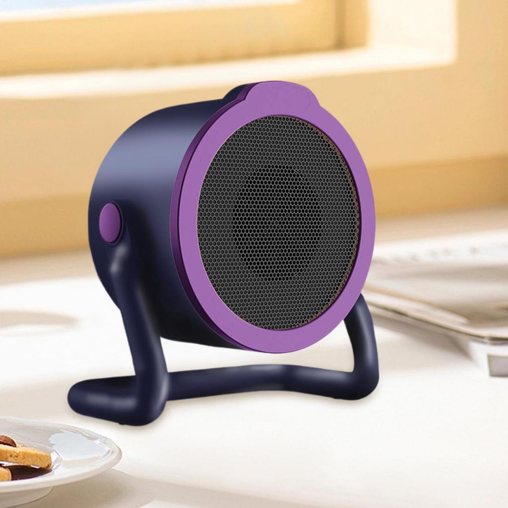 500W Portable Electric Space Heater PTC Fast Heating Winter Warmer 2 Mode Overheating Protection Small Heater for Home Office