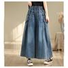 Baggy Jeans Women Arrival Spring Fashion Wide Leg Denim Pants Elastic Waist Loose Casual Ankle Length Trouser