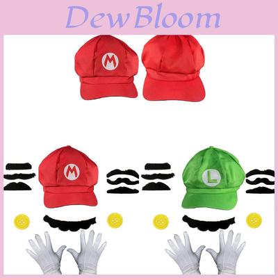 Super Mario Bros Sada čepice a rukavic z plátna pro cosplay a sběratele