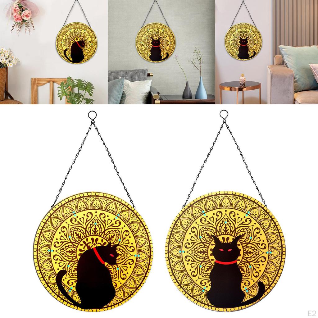 Decorative Metal Wall Decor Hanging Disc Christmas Sculpture for Bedroom Study Indoor Living