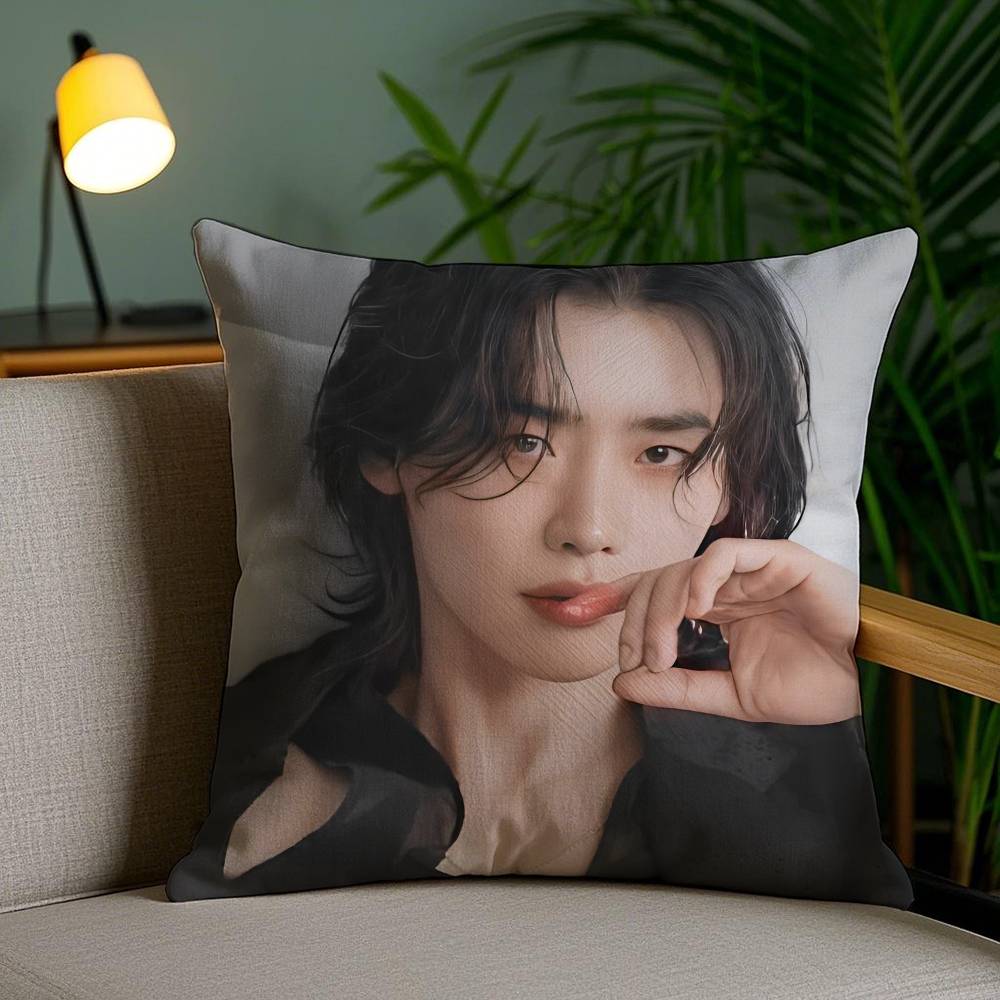 Lee Jong Suk Kissenbezug Büro Sofa Schlafsaal Stuhl Rücken Kurzplüsch Doppelseitiger Druck Heimkissenbezug