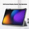 Für Xiaomi Pad 7 Pro/Pad 7 Hülle Dreifach faltbarer Ständer PU-Leder+TPU+Klare PC-Rückseite