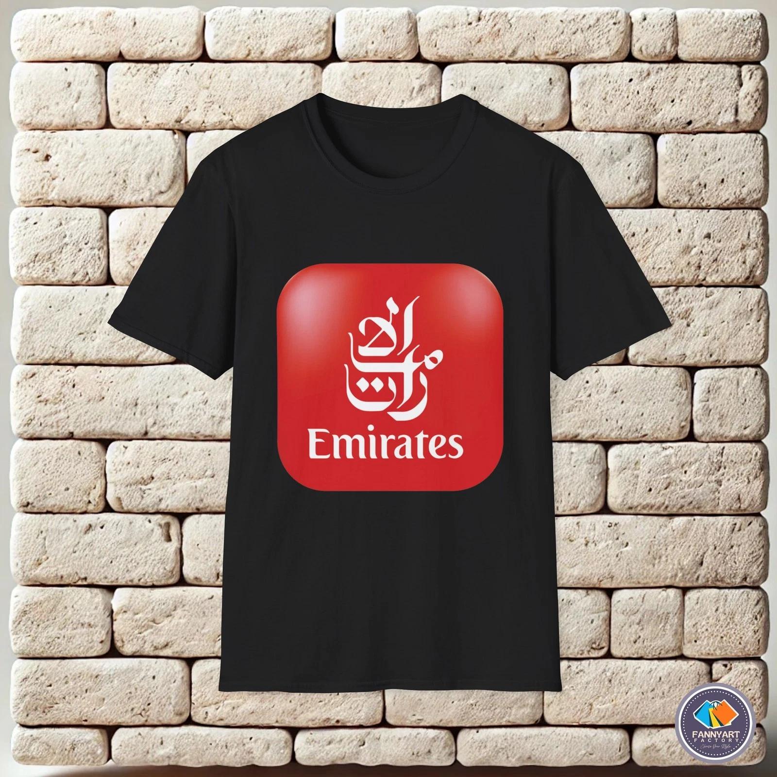 Emirates Script Logo Unisex T-Shirt 4XL