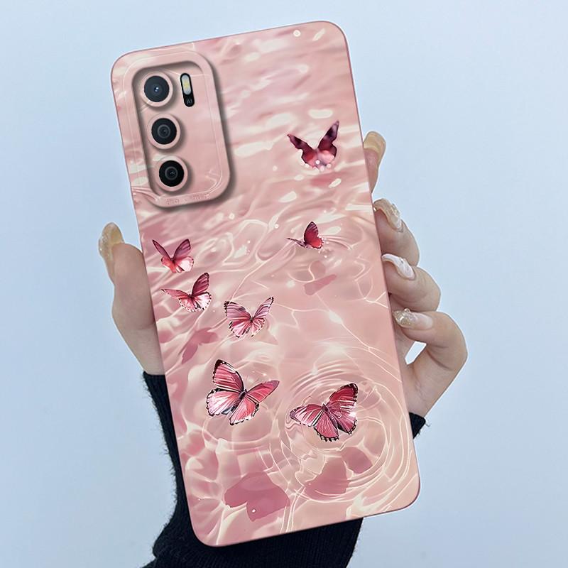 

Чехол для OPPO A16 Чехол для Oppo A16s A54s Модный Простой Цветок Мягкий Жидкий Силикон Ударопрочный Чехол Oppo CPH2269 CPH2271 Funda OPPO A54S