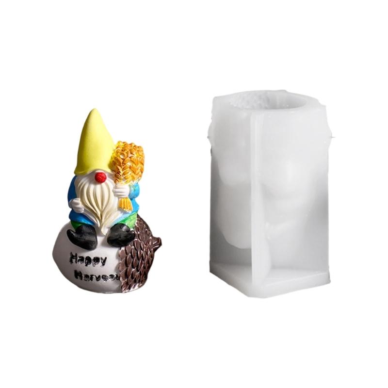 Flexible Resin Mold Dwarf Shape Ornament Molds Easy Releasing Silicone Texture for Epoxy Crafts Creative Wall Decoration