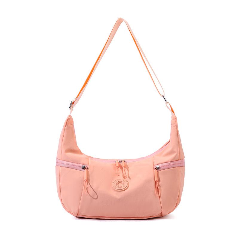 

Casual nylon cloth large capacity messenger bag women s simple sports commuter dumpling bag shoulder bag armpit bag