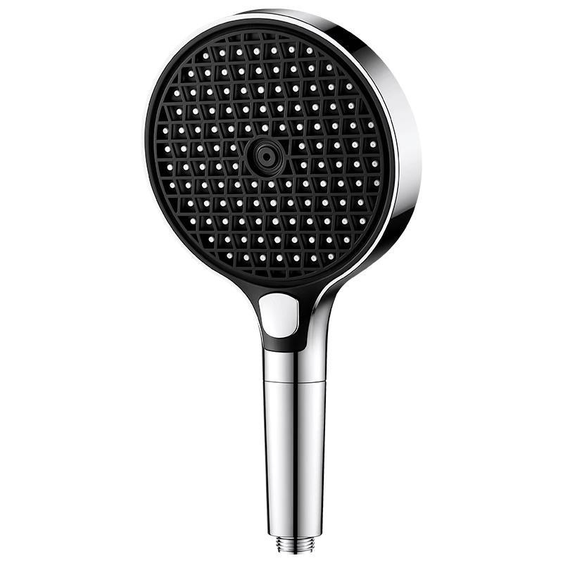 Modern High-Quality Pressure-Boosting High-Flow 3-Mode Shower Head with 15 cm Large Spray Panel & Filtration Function for Shower ABS Plastic