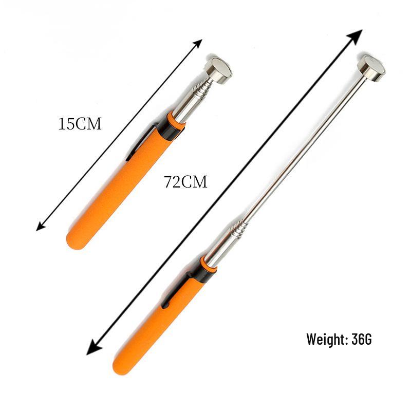8LB Orange Magnetic Telescopic Pickup Tool with Stainless Steel Handle
