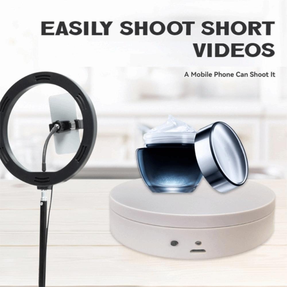 Elektryczny obrotowy stolik 360° Zmotoryzowany wizualizer biżuterii/kolekcjonerskich Wideo