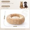 Plush Round Pet Bed Dogs Cats Winter Warm Nest Heavyweight Faux Fur Cushion 40-100cm