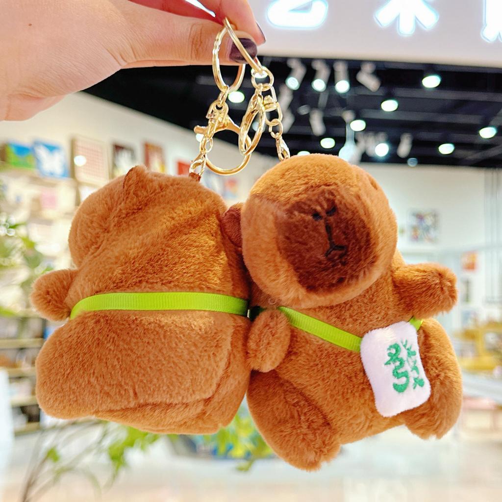Capybara Pendant Plush Doll Backpack Keychain - Internet Celebrity Hot-Selling Bag Charm