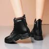 New Black Women's Boots Fashion Lady Casual Boots 2024 Spring Autumn Outdoor Non-slip Thick-soled Women Travel Boots Botas Mujer