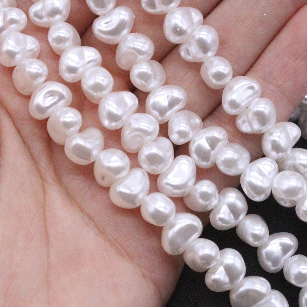 4.5-7.9mm Imitation pearl Irregular Shape Baroque Style Semi-Finished Beads ABS Irregular Pearls Earrings Making