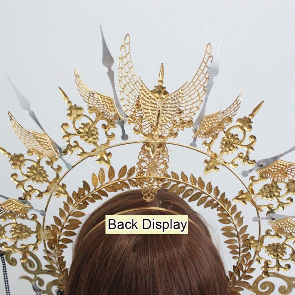 Kopfschmuckteile Gothic Lolita Tiara Sonnengöttin Kopfschmuck DIY Kronenmaterial-Kits Hochzeitskopfschmuck