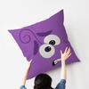 CARTOON ANGRY Funny Face Eyes Maple Design Cushion Cover Happy Autumn Harvest decor Holiday Decorati Pillow Cover