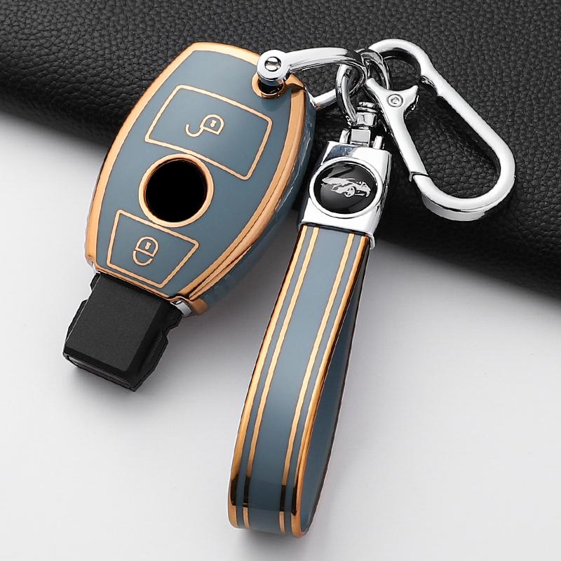 Fashion Tpu Car Key Case Cover Shell Fob For Mercedes Benz A B C E Class Gls Gla Glk Glc Cls Cla Amg W204 W205 W212 W463 W176
