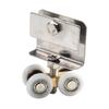 Sliding Door Copper Fourwheel Hanging Pulley Roller with Nylon Bearings for Shower Room Glass and Cabinet Doors
