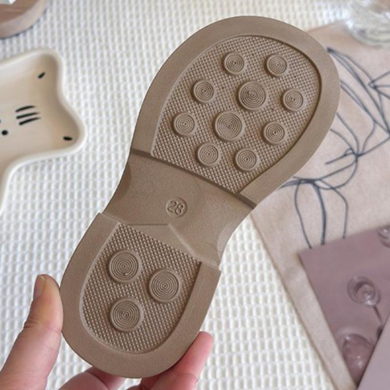 Dětské princeznovské boty Britský styl Malé kožené boty Dětské mokasíny